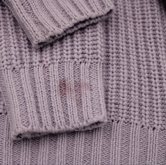 Girls Purple Knit Crewneck Sweater – Size 4 - Picture 5 of 5